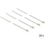 Delock 350x4,6mm rozsdamentes acél kábelkötegelő 20db