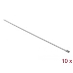 Delock Rozsdamentes acél kábelkötegelők, 500 x 4,6 mm (H x Sz), 10 darab