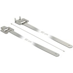 Delock Rozsdamentes acél, újrahasználható kábelkötegek összeköto kampóval hossz: 600 mm szélesség: 1