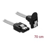 Delock SATA3 -> SATA3 M/M adatkábel 0.7m átlátszó egyenes/90` le