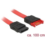 Delock SATA 3 M/F adatkábel hosszabbító 1m piros
