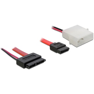 Delock SATA Molex Power 4pin -> Slimline SATA F/F adatkábel 0.3m
