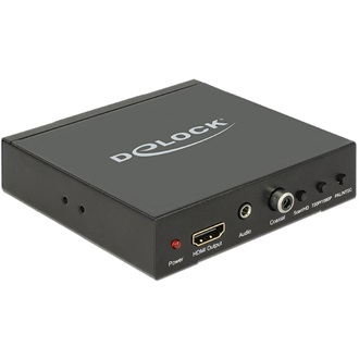 Delock HDMI Scart -> HDMI F/F konverter fekete with Scaler