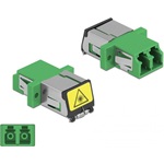 Delock SC optikai szálas csatlakozó Párosító lézervédő zárral / borítással Duplex anya - LC Duplex a