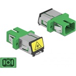 Delock SC optikai szálas csatlakozó Párosító lézervédő zárral / borítással Simplex anya - SC Simplex