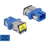 Delock SC optikai szálas csatlakozó Párosító lézervédő zárral / borítással Simplex anya - SC Simplex