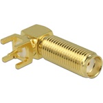 Delock SMA Jack 90° PCB Thread length 16 mm