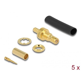 Delock SMB anya RG-174 / RG-316 krimpelésére illeszkedő süllyesztő csővel