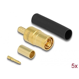 Delock SMB apa RG-174 / RG-316 krimpelésére illeszkedő süllyesztő csővel