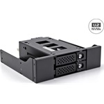 Delock Slim Mobil Rack 2 x 2.5  U.2 NVMe SSD-hez 5.25  kerettel