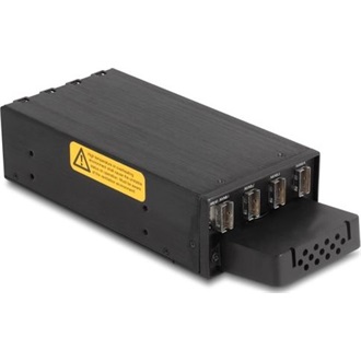 Delock Slim Mobil Rack 4 x M.2 NVMe SSD-hez Slim SAS SFF-8654 konnektorral