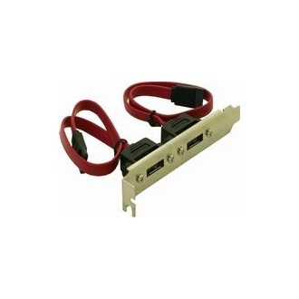 Delock 2db SATA -> 2db eSATA F/F hátlapi kivezetés 0.45m