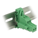 Delock Sorkapocs blokk készlet DIN sínhez 2 tűs csavarzárral