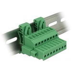 Delock Sorkapocs blokk készlet DIN sínhez 8 tűs csavarzárral