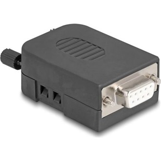 Delock Soros D-Sub 9 tűs anya - 3 tűs sorkapocs RS-232/RS-485/CANBUS házzal