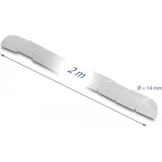 Delock Spirál flexibilis tömlő 2 m x 14 mm áttetsző