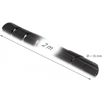 Delock Spirál flexibilis tömlő 2 m x 16 mm fekete