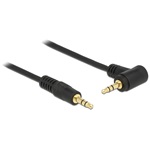 Delock Jack stereo 3,5mm M/M audio kábel 0.5m fekete