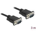Delock Serial RS-232 DB9 -> Serial RS-232 DB9 M/M adatkábel 3m fekete