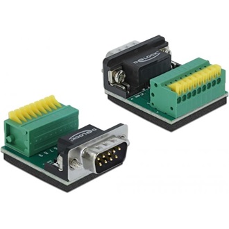 Delock D-Sub 9pin -> Terminal block 9pin M/F adapter