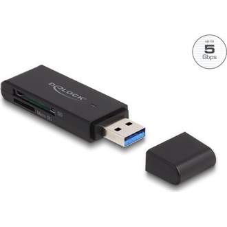 Delock SuperSpeed USB 5 Gbps kártyaolvasó SD és Micro SD memóriakártyákhoz