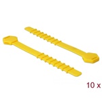 Delock Szilikon kábelkötegelo újrahasznosítható 10 darabos csomagban sárga