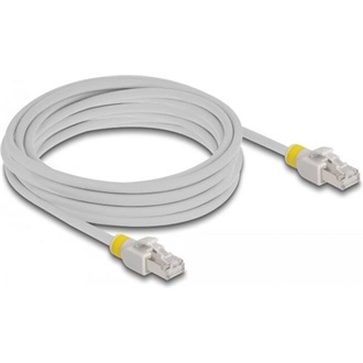 Delock RJ45 CAT6A S/FTP -> RJ45 CAT6A S/FTP M/M adatkábel 5m szürke színes jelólővel