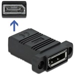Delock Easy 45 DisplayPort 1.4 -> DisplayPort 1.4 F/F adapter fekete