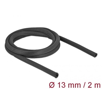 Delock Szőtt önzáródó karmantyú 2 m x 13 mm-es, fekete