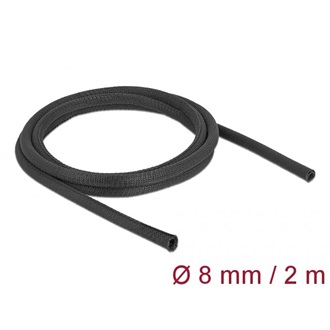 Delock Szőtt önzáródó karmantyú 2 m x 8 mm-es, fekete