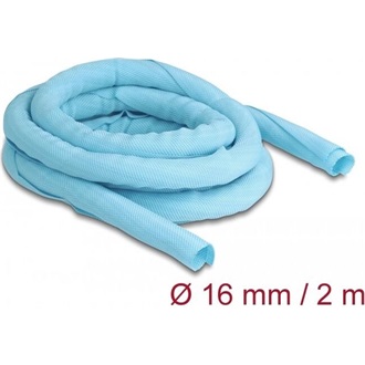 Delock Szőtt önzáródó karmantyú hőállóság egészen 2 m x 16 mm-es, kék