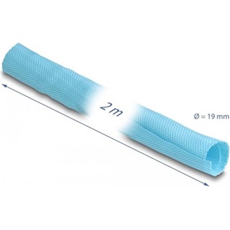 Delock Szőtt önzáródó karmantyú hőállóság egészen 2 m x 19 mm-es, kék