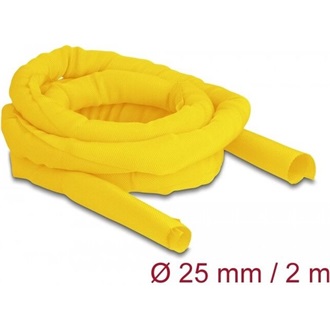 Delock Szőtt önzáródó karmantyú hőállóság egészen 2 m x 25 mm-es, sárga