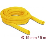 Delock Szőtt önzáródó karmantyú hőállóság egészen 5 m x 19 mm-es, sárga