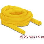 Delock Szőtt önzáródó karmantyú hőállóság egészen 5 m x 25 mm-es, sárga