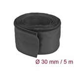 Delock Szőtt tépőzáras karmantyú 5 m x 30 mm-es, fekete