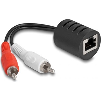 Delock Sztereo Audio bővítő RJ45 anya - 2 db. RCA apa Cat.5 akár 50 m 2 db-os szett