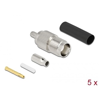 Delock TNC Buchse RG-174 / RG-316 krimpelésére illeszkedő süllyesztő csővel