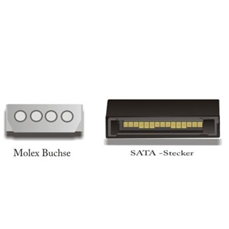 DELOCK SATA Power -> Molex Power 4pin M/F tápkábel 0.12m
