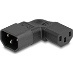 Delock Tápadapter IEC 60320 - C14 - C13, apa / anya, 10 A, 90 -ban balra / jobbra hajlított