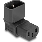 Delock Tápadapter IEC 60320 - C14 - C13, apa / anya, 10 A, 90 -ban hajlított