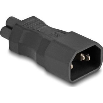 Delock C14 -> C5 M/F adapter fekete