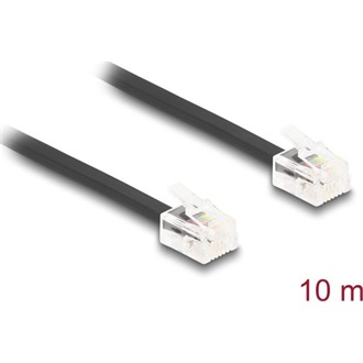 Delock RJ11 -> RJ11 M/M adatkábel 10m fekete