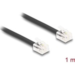Delock Telefon kábel RJ11 apa - RJ11 apa fekete 1 m