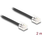 Delock Telefon kábel RJ11 apa - RJ11 apa fekete 2 m