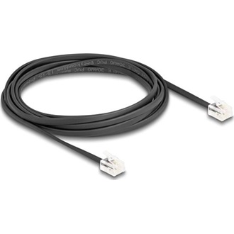 Delock Telefon kábel RJ11 apa - RJ11 apa fekete 2 m