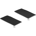 Delock Tépőzáras, öntapadós párna szett H 100 mm x Sz 50 mm, 10 db-os, fekete