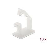 Delock Természetes színű öntapadós kábeltartó zárócsattal 10 db