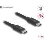 Delock Thunderbolt 4 -> Thunderbolt 4 M/M adatkábel 1m fekete
