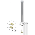 Delock Több sávos, többirányú, kültéri, szürke LTE WLAN 2,4 GHz antenna 1 x SMA apa, 1 x RP-SMA apa,